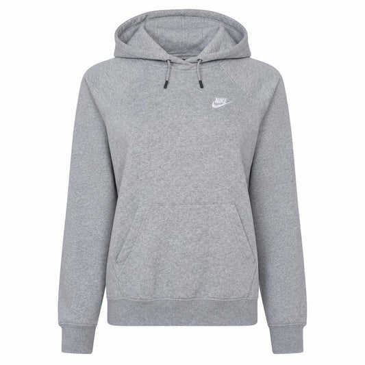 Nike Womens Grey Pullover Hoodie Small Classic Cotton Casual