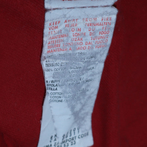 Puma Men's Red Cotton Collared Short Sleeve Polo Shirt XL