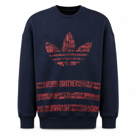 Adidas Mens Blue Graphic Crew Neck Sweatshirt XS Pullover