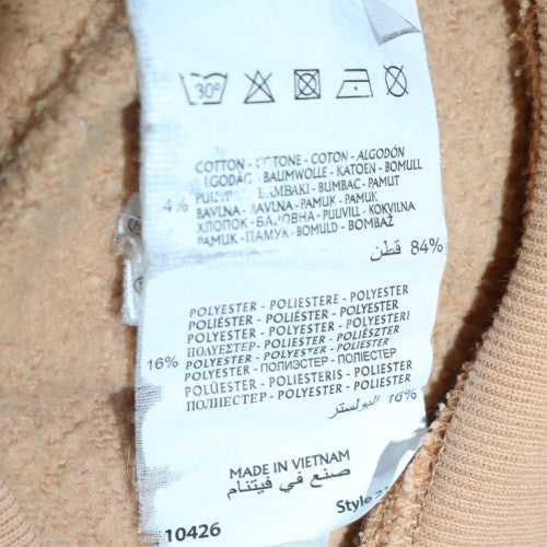 Champion Men's Beige Reverse Weave Pullover Hoodie XS