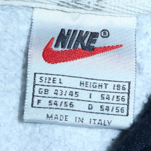 Nike Mens Grey Blue 1/2 Zip Pullover Sweatshirt Size L