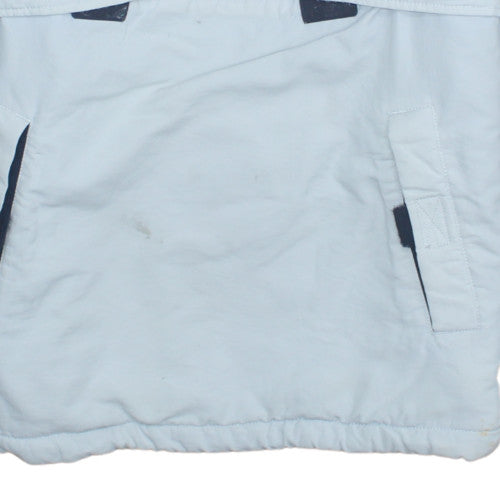 Tommy Jeans Men’s White Hooded Anorak Jacket Size M Polyamide Outdoor