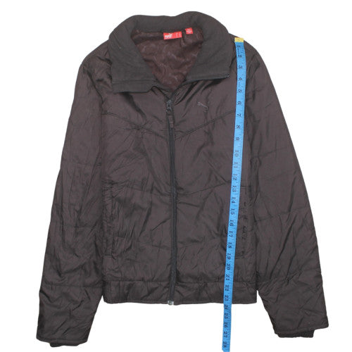 Puma Women's Brown Size 10 Lightweight Full Zip Active Jacket