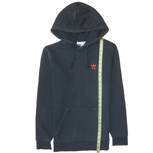adidas Men’s Black XS Pullover Hoodie with Red Logo