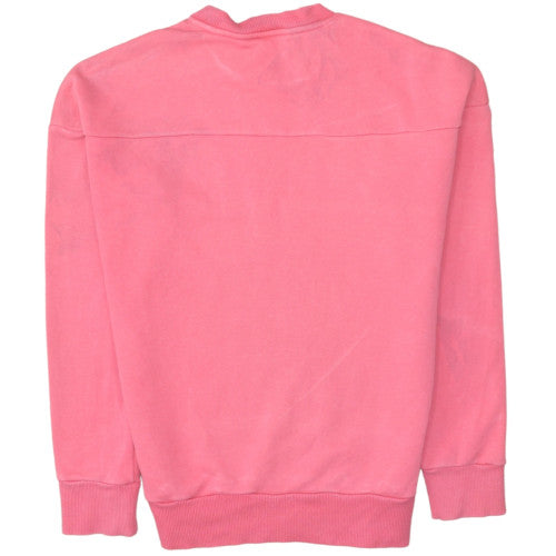 adidas Girls Pink Graphic Logo Pullover Sweatshirt – 14 Years