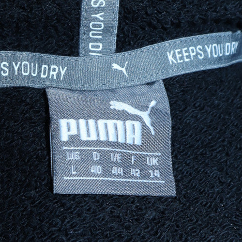 Puma Womens Black Size 14 Pullover Hoodie Sweatshirt Lined Hooded