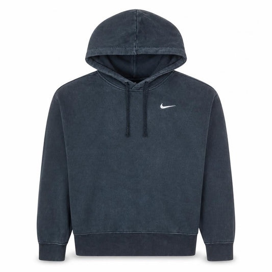 Nike Women's Black Pullover Hoodie Size S Logo Fleece Sweatshirt