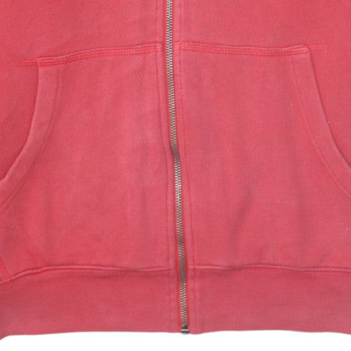 Tommy Hilfiger Men's Red Full Zip Hoodie XS Classic Logo Fleece