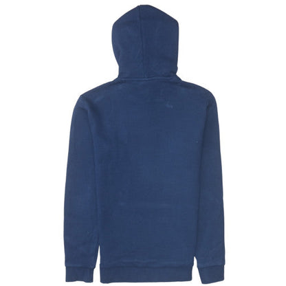 Brand and care label for Adidas Men's Navy Blue Pullover Hoodie XS Cotton Blend