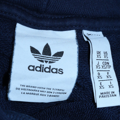Adidas Men's Navy Blue Pullover Hoodie XS Cotton Blend