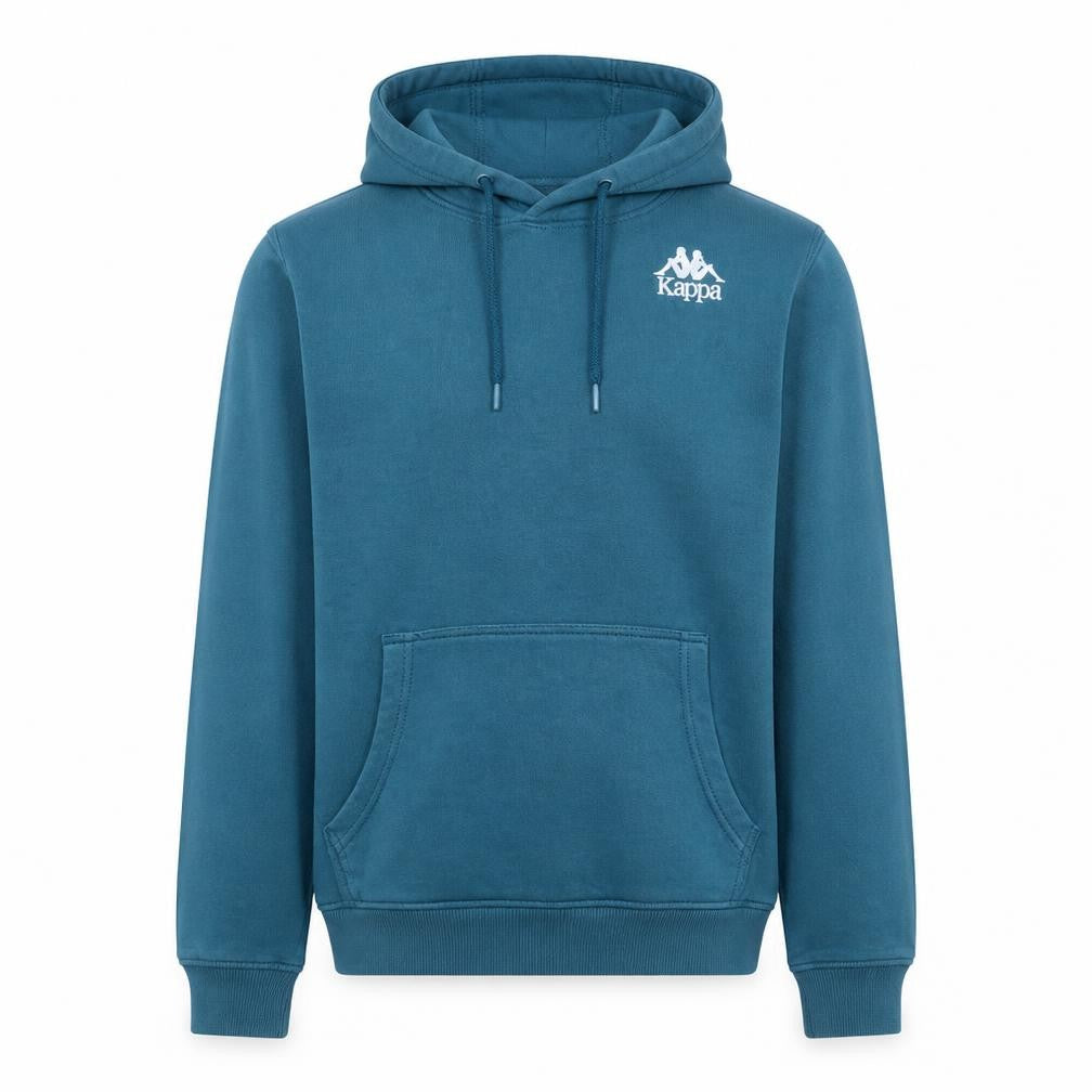 Kappa Mens Blue XS Pullover Hoodie with Logo Graphic Print