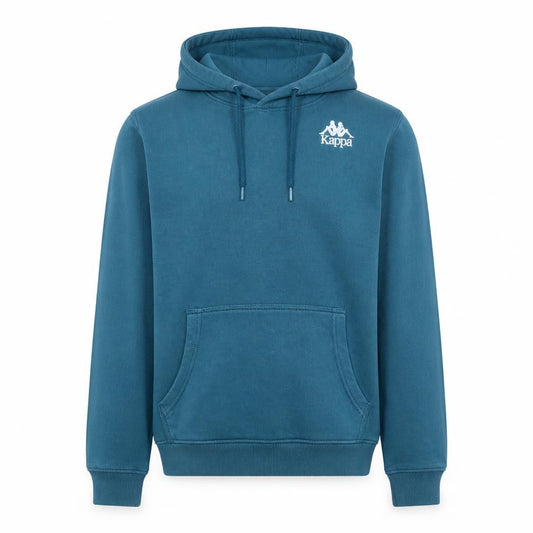 Kappa Mens Blue XS Pullover Hoodie with Logo Graphic Print