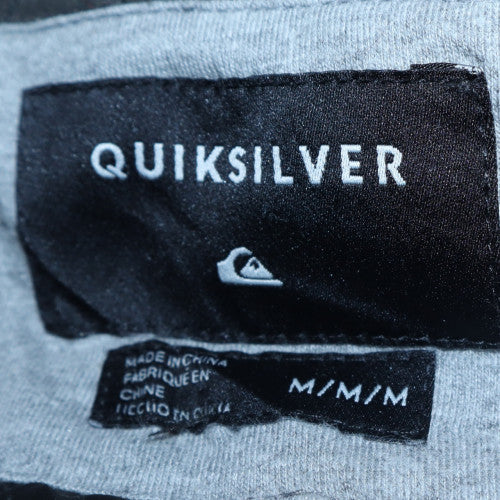 Quiksilver Mens Blue Hooded Parka Jacket Size M Cotton Blend