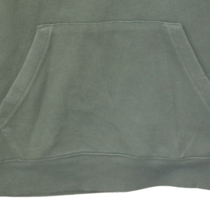 Reebok Men's Green Pullover Hoodie Small Logo Fleece Sweatshirt