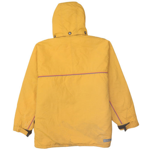 Quiksilver Boys Yellow Hooded Winter Parka Coat Size 12 Years