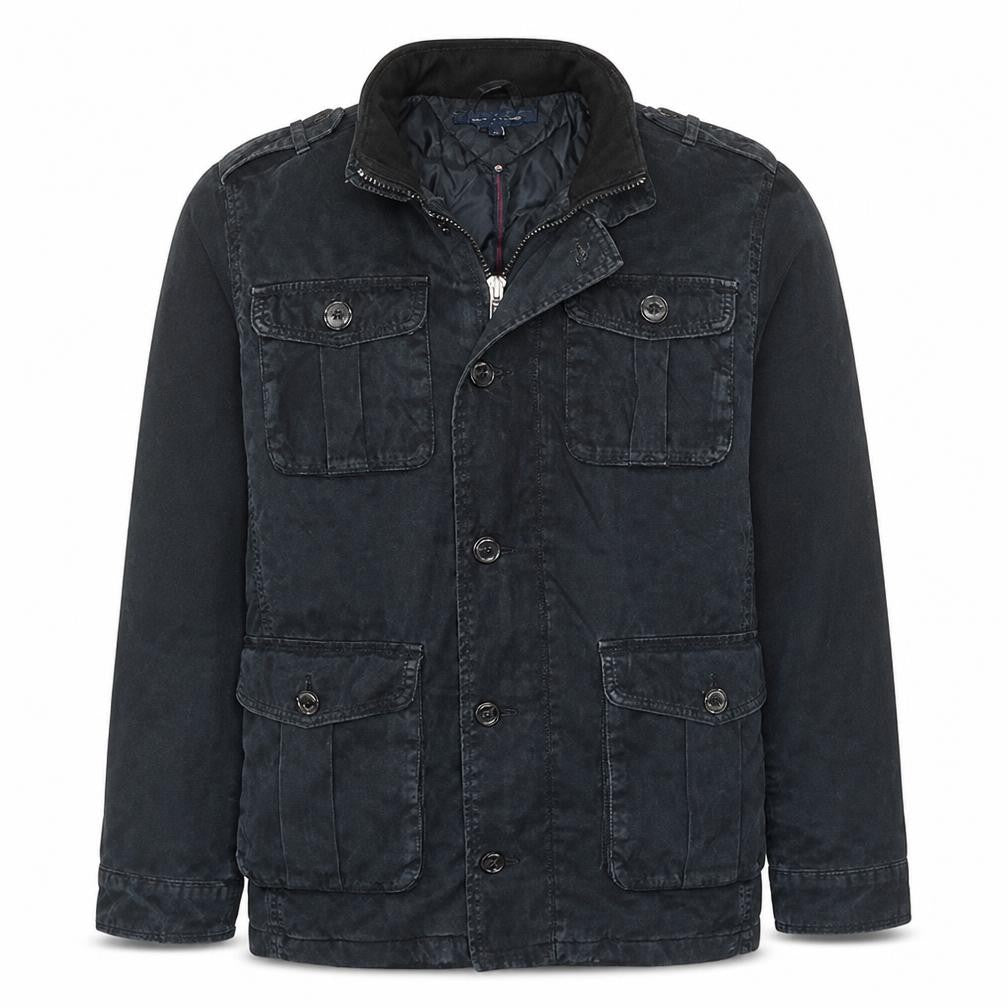 Tommy Hilfiger Men's Black Military Style Jacket Size M