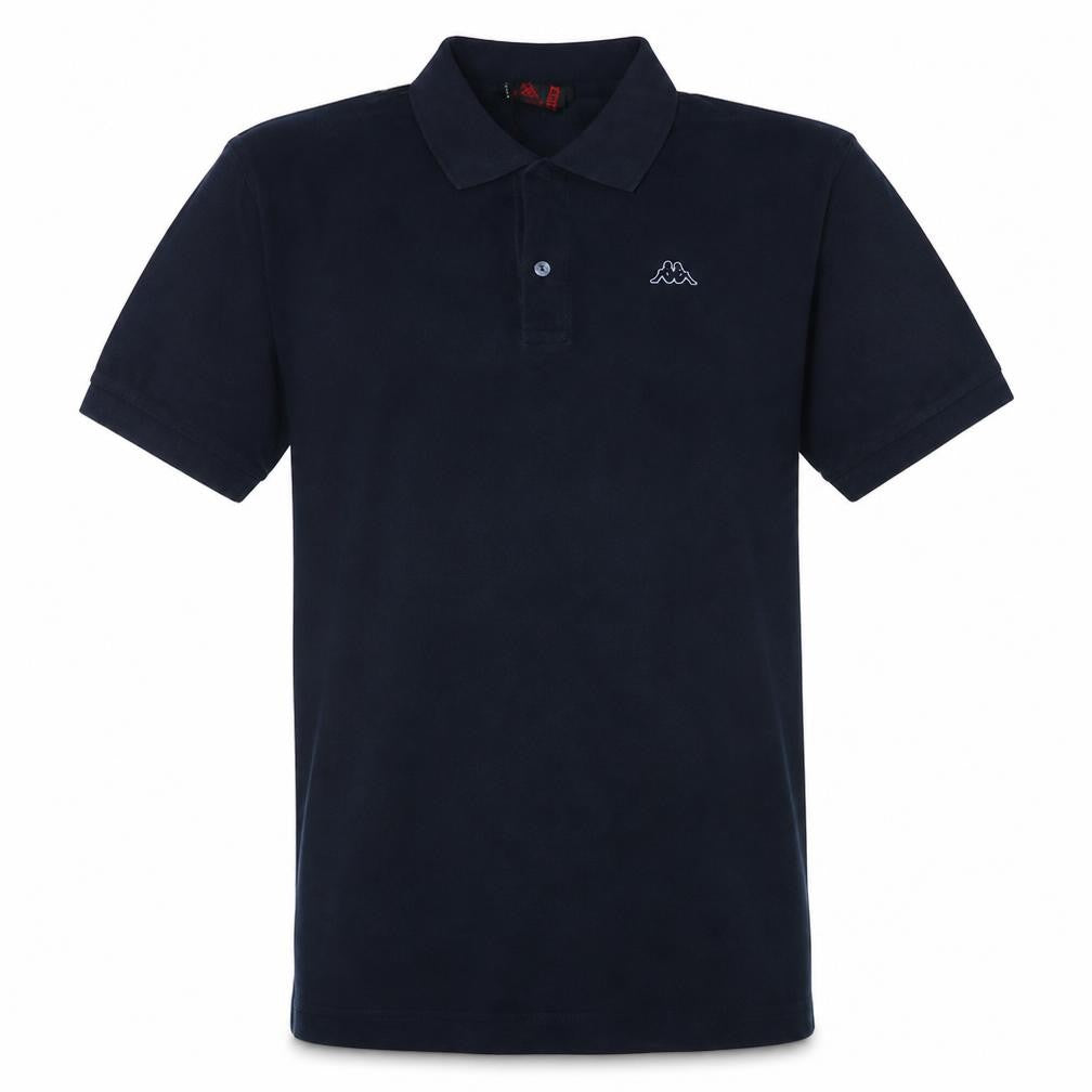 Kappa Men's Black Cotton Polo Shirt M Short Sleeve Classic Fit