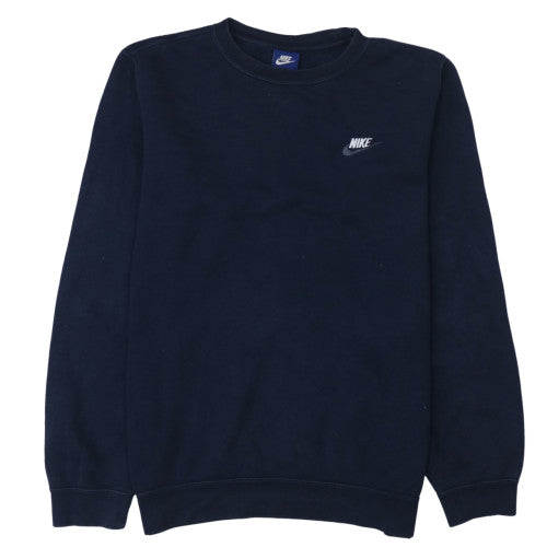 Nike Men's Blue Small Pullover Crew Neck Fleece Sweatshirt