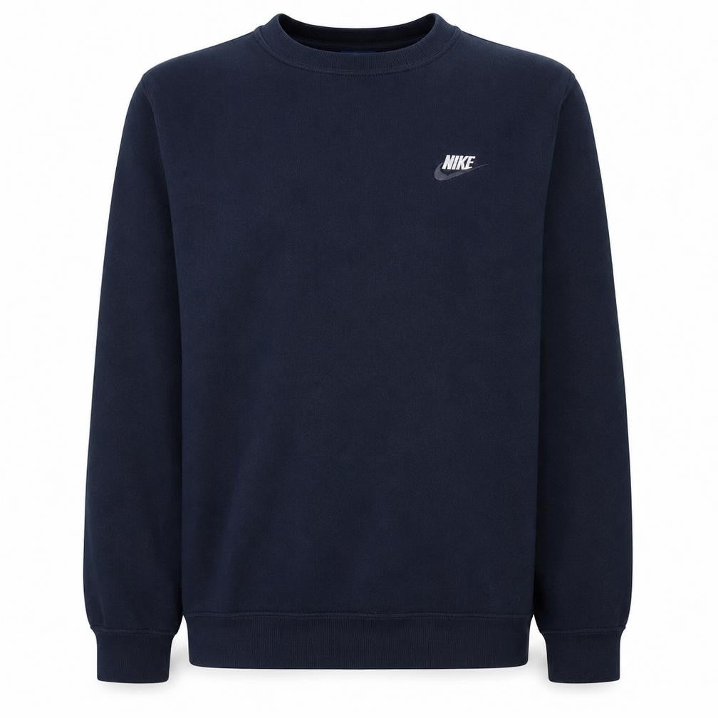 Nike Men's Blue Small Pullover Crew Neck Fleece Sweatshirt