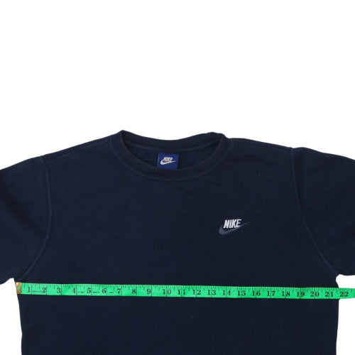 Nike Men's Blue Small Pullover Crew Neck Fleece Sweatshirt