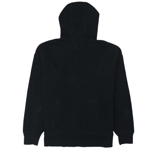 FILA Men's Black Pullover Hoodie Size M Logo Fleece Sweatshirt