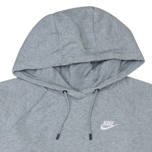 Nike Men's Grey Pullover Hoodie S Regular Fit Fleece Sweatshirt