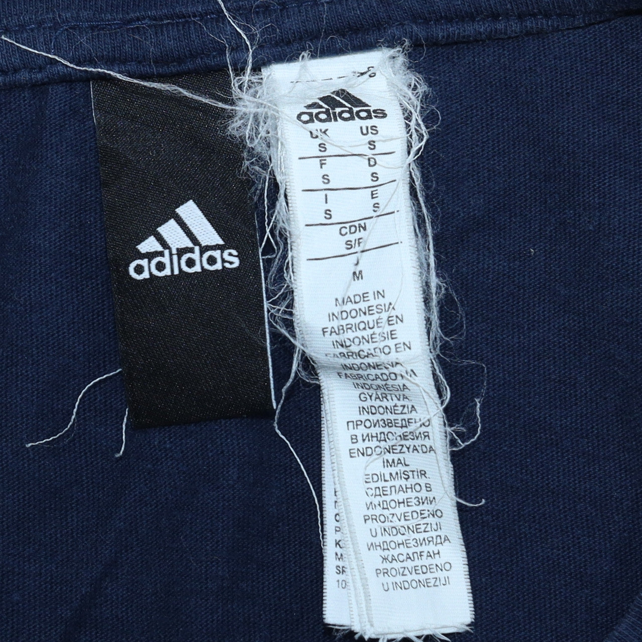 Adidas Men's Blue Graphic Logo Sports T-Shirt Size S