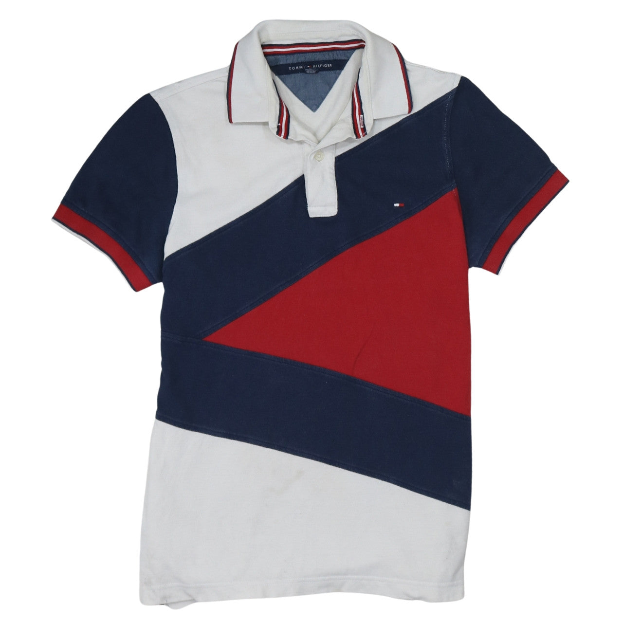 Tommy Hilfiger Men's Multicoloured Cotton Polo Shirt Size S