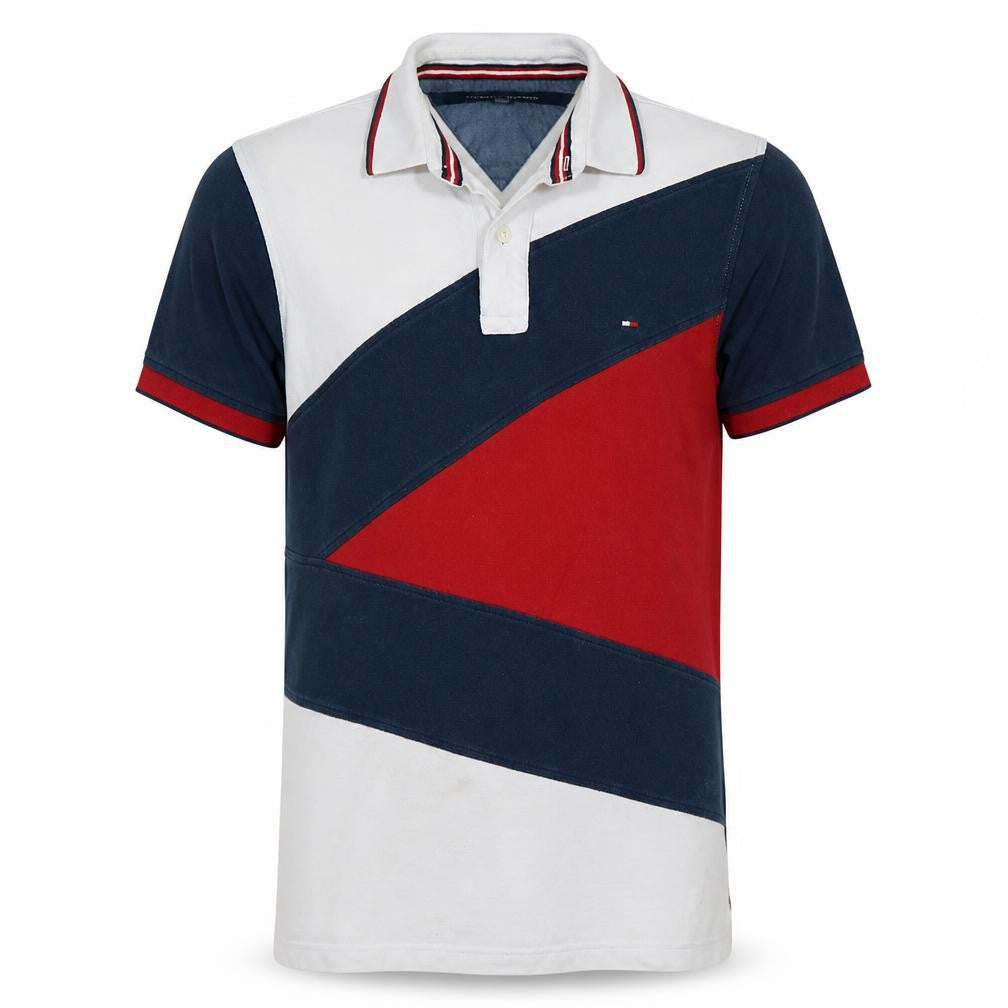 Tommy Hilfiger Men's Multicoloured Cotton Polo Shirt Size S