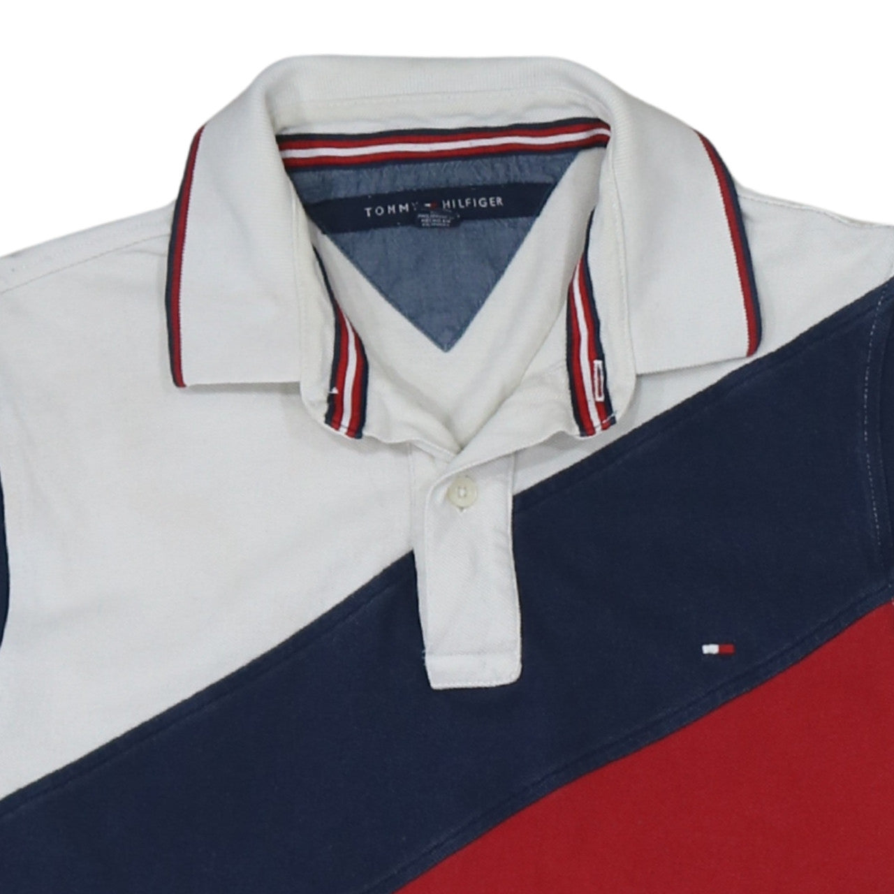 Tommy Hilfiger Men's Multicoloured Cotton Polo Shirt Size S