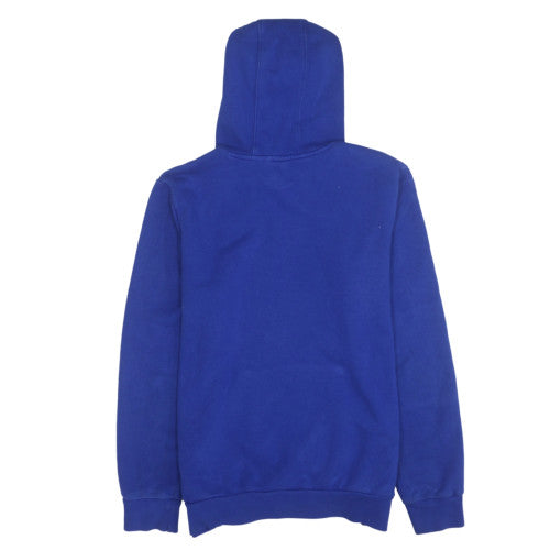 Adidas Boys Blue Pullover Hoodie XL 15-16 Years Cotton Blend Fleece