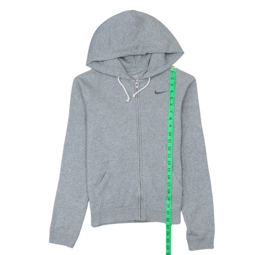 Nike Women Grey Full Zip Hoodie XS Athletic Dept Cotton Blend