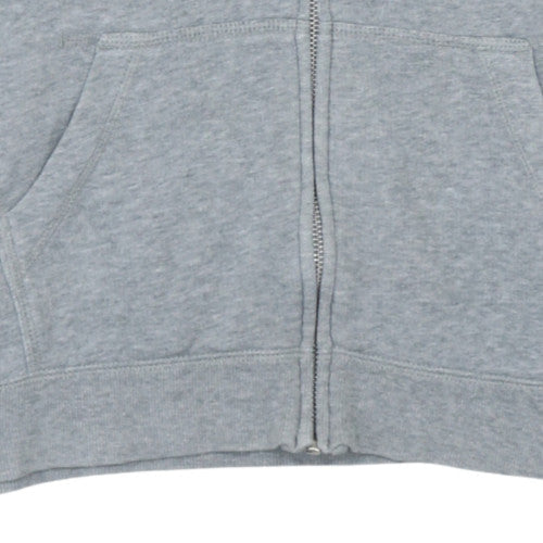 Nike Women Grey Full Zip Hoodie XS Athletic Dept Cotton Blend