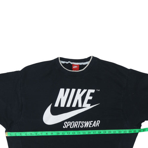 Nike Womens Black Sportswear Crew Neck Pullover Sweatshirt M