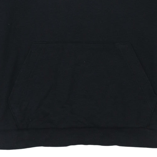 Adidas Men’s Black Pullover Hoodie M Graphic Logo Fleece Sportswear