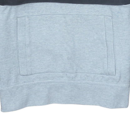 Champion Men's Black & Grey 1/2 Zip Hoodie Small Pullover Style