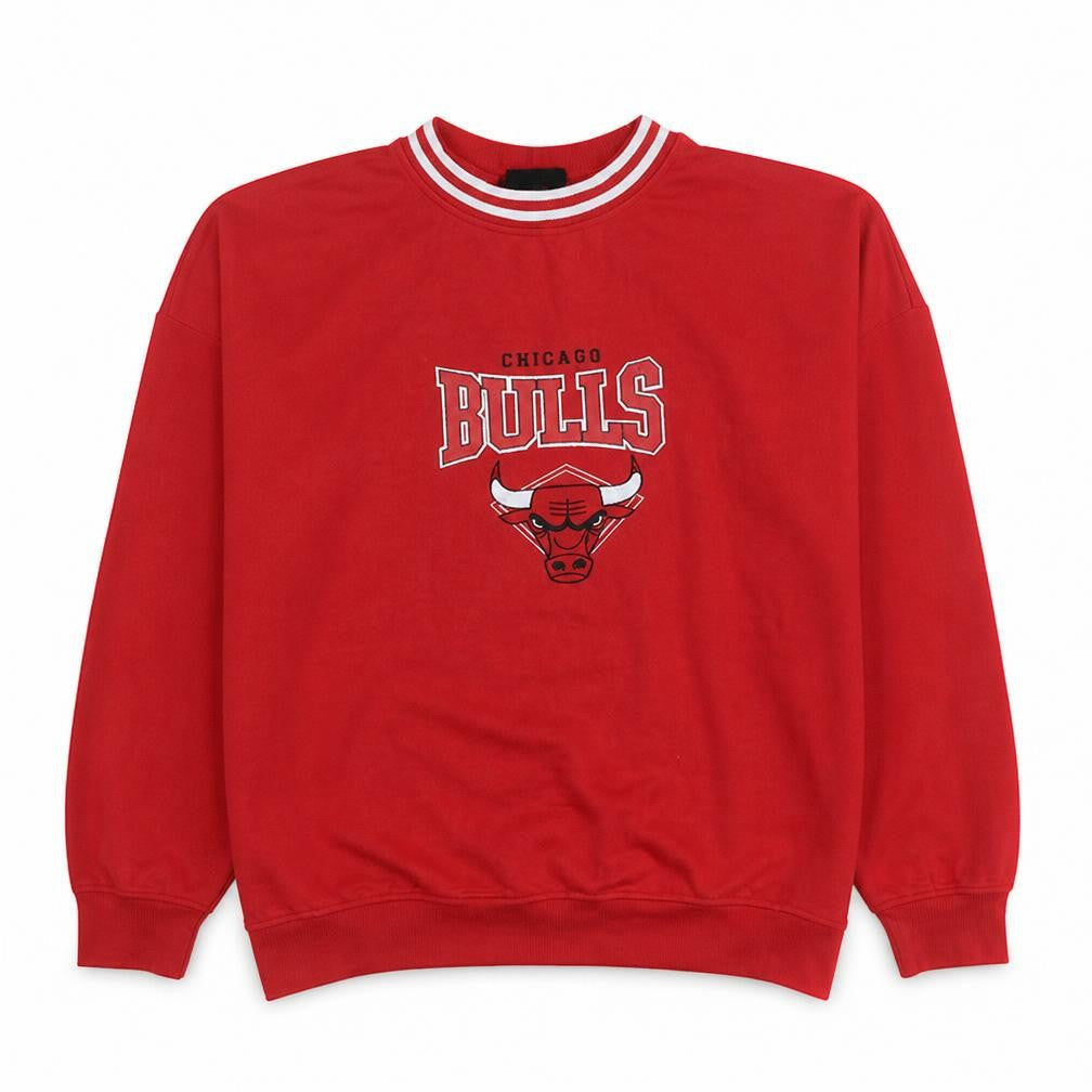 NBA Chicago Bulls Red Crew Neck Sweatshirt Women XL