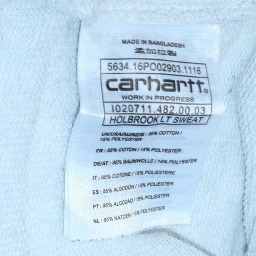 Carhartt Men Grey S Pullover Crew Neck Fleece Sweatshirt