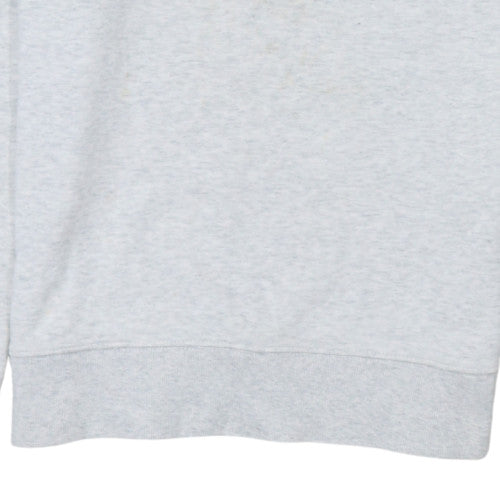 Carhartt Men Grey S Pullover Crew Neck Fleece Sweatshirt