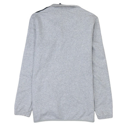 Brand and care label for Adidas boys’ grey track jacket 15-16 years full zip lightweight activewear
