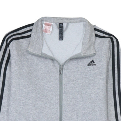 Additional view of Adidas boys’ grey track jacket 15-16 years full zip lightweight activewear