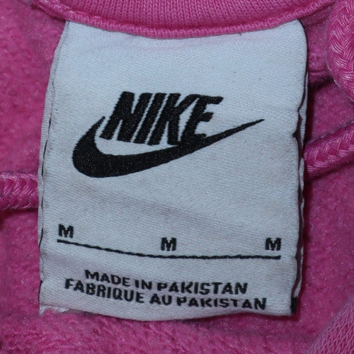 Nike Women Pink Pullover Hoodie Medium Hooded Sweatshirt