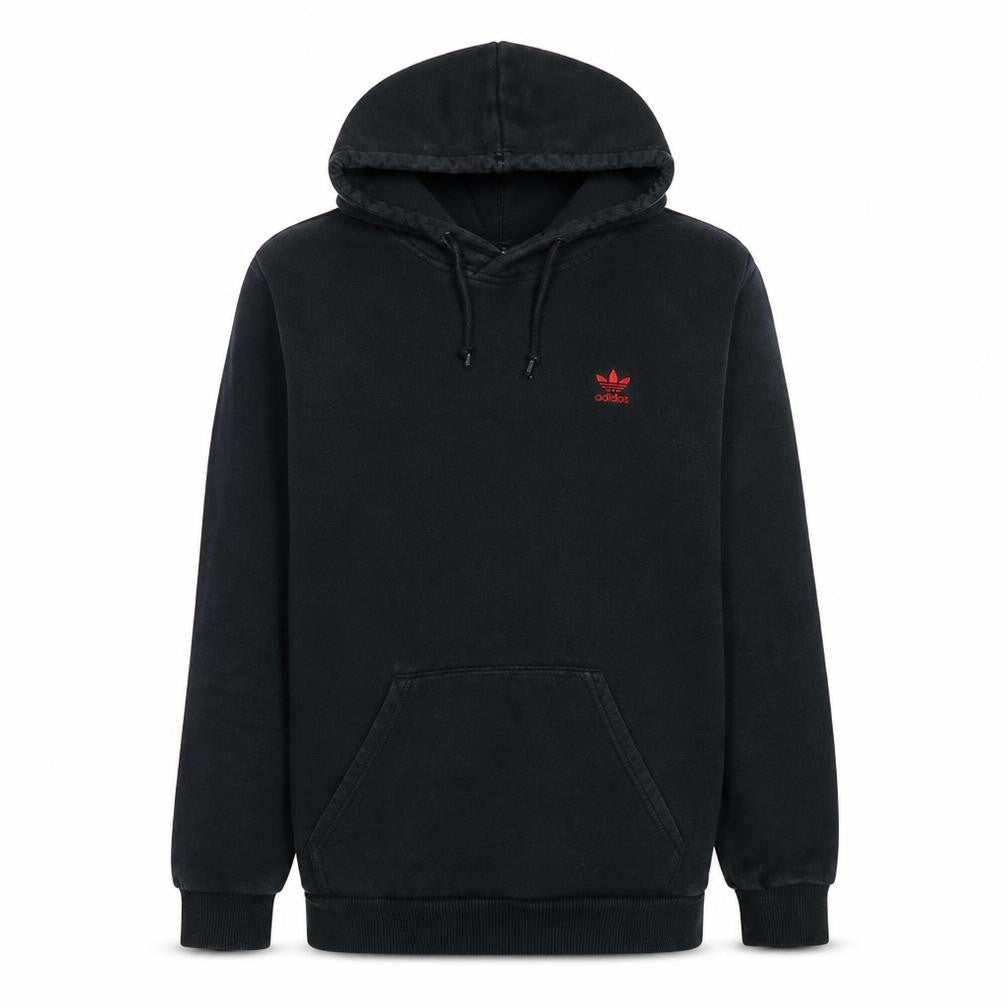 Adidas Men's Black Pullover Hoodie Small Classic Trefoil Logo