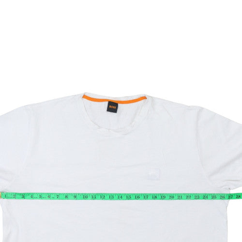Hugo Boss Men's White Crew Neck Classic Cotton T-Shirt Size XL