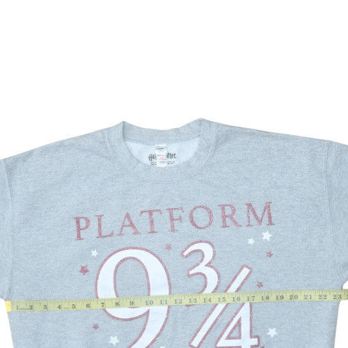 Harry Potter Platform 9¾ Grey Sweatshirt Women's L 16-18 Pullover