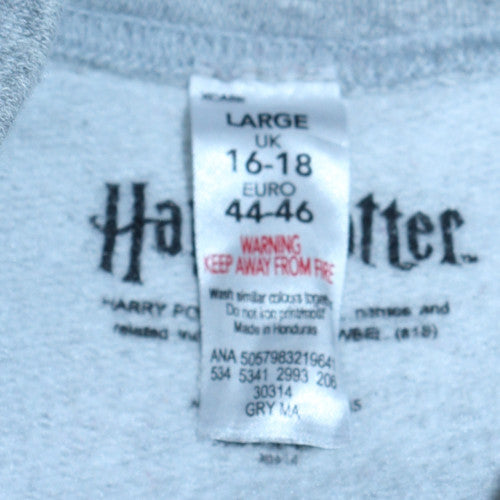 Harry Potter Platform 9¾ Grey Sweatshirt Women's L 16-18 Pullover
