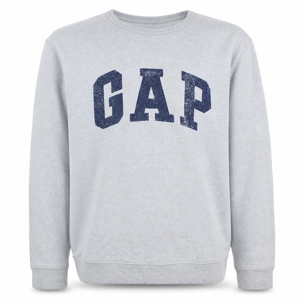 Gap Men's Grey XL Classic Logo Pullover Sweatshirt