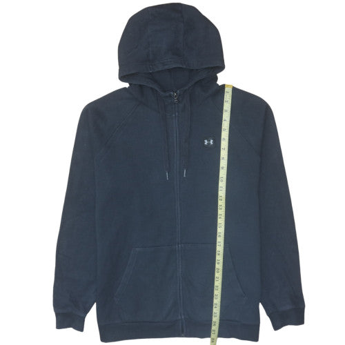 Under Armour Mens Black XL Full Zip Hoodie Warm Fleece Sweatshirt