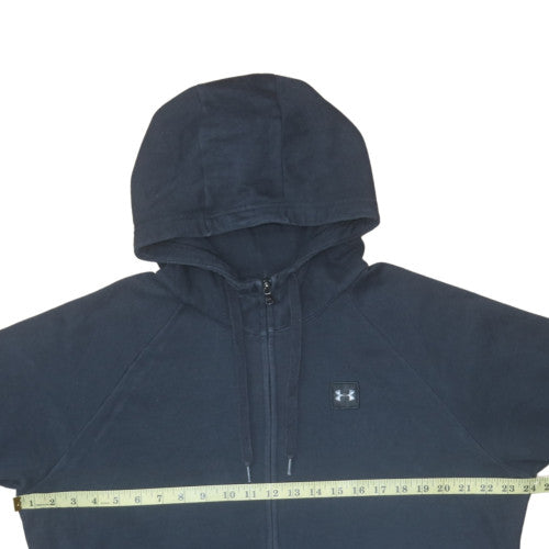 Under Armour Mens Black XL Full Zip Hoodie Warm Fleece Sweatshirt