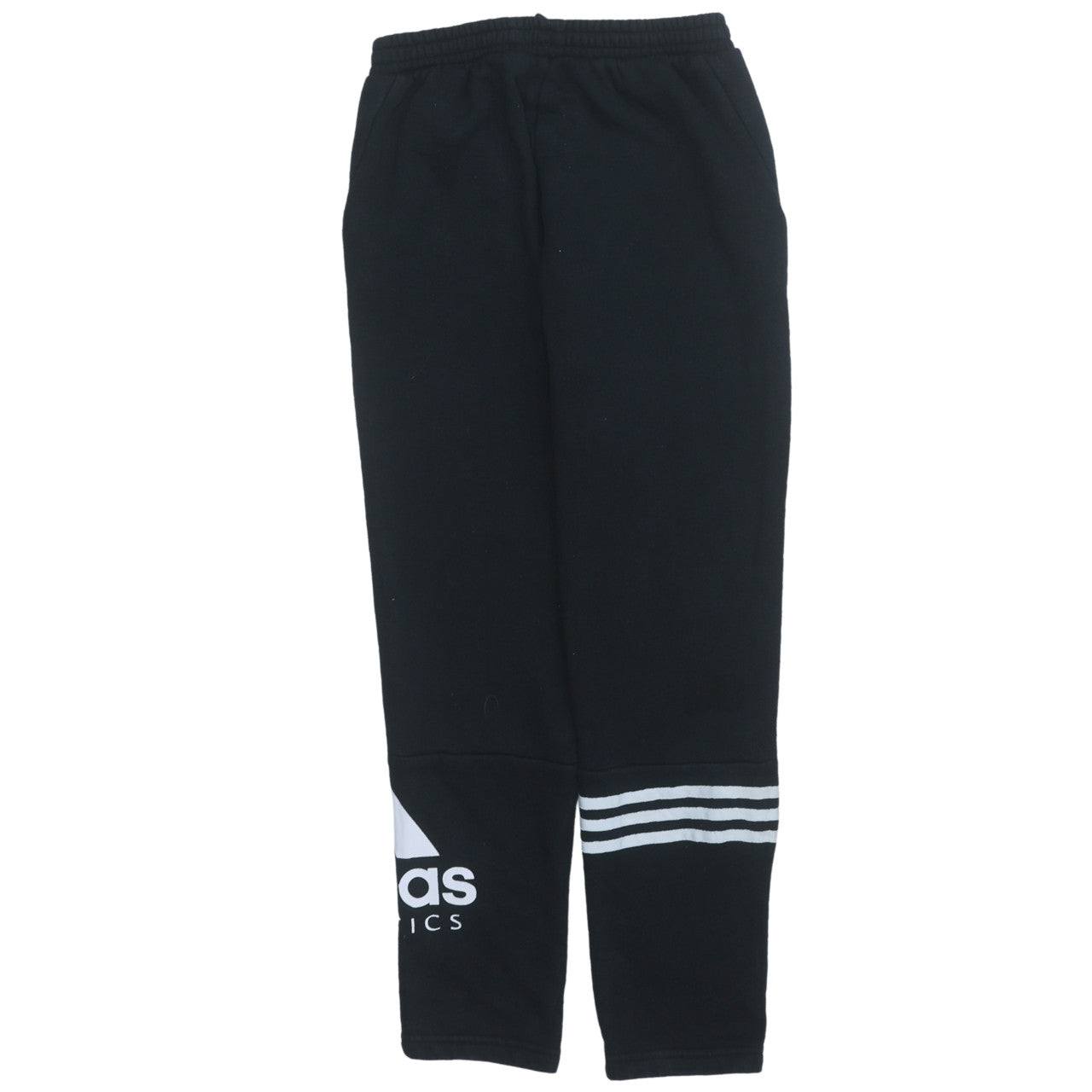 Adidas Boys Black Jogger Activewear Sweatpants 12 Years Fleece Tapered Fit